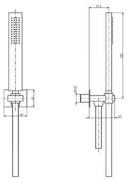 VITA 53400A - Wall-mounted handshower with bracket by Rubinetterie Frattini - view 3